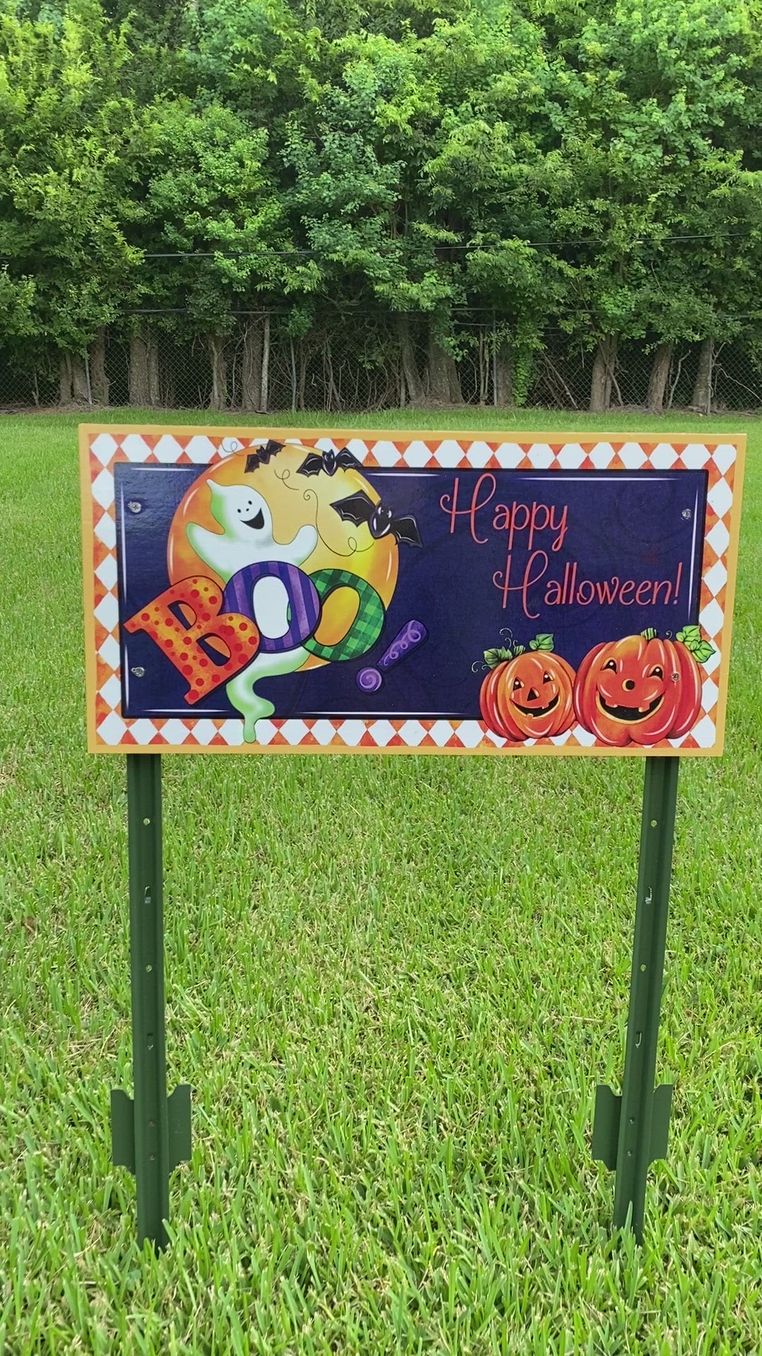 Halloween  Yard Art Sign