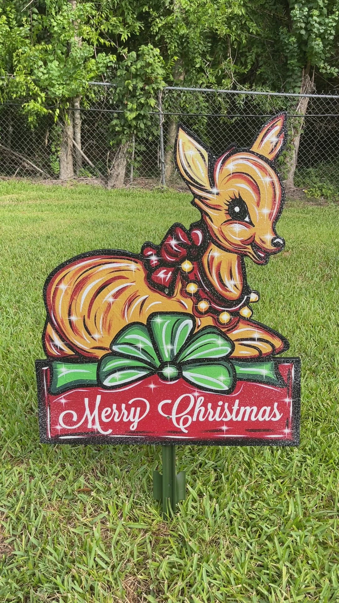 Christmas Reindeer Yard Decor