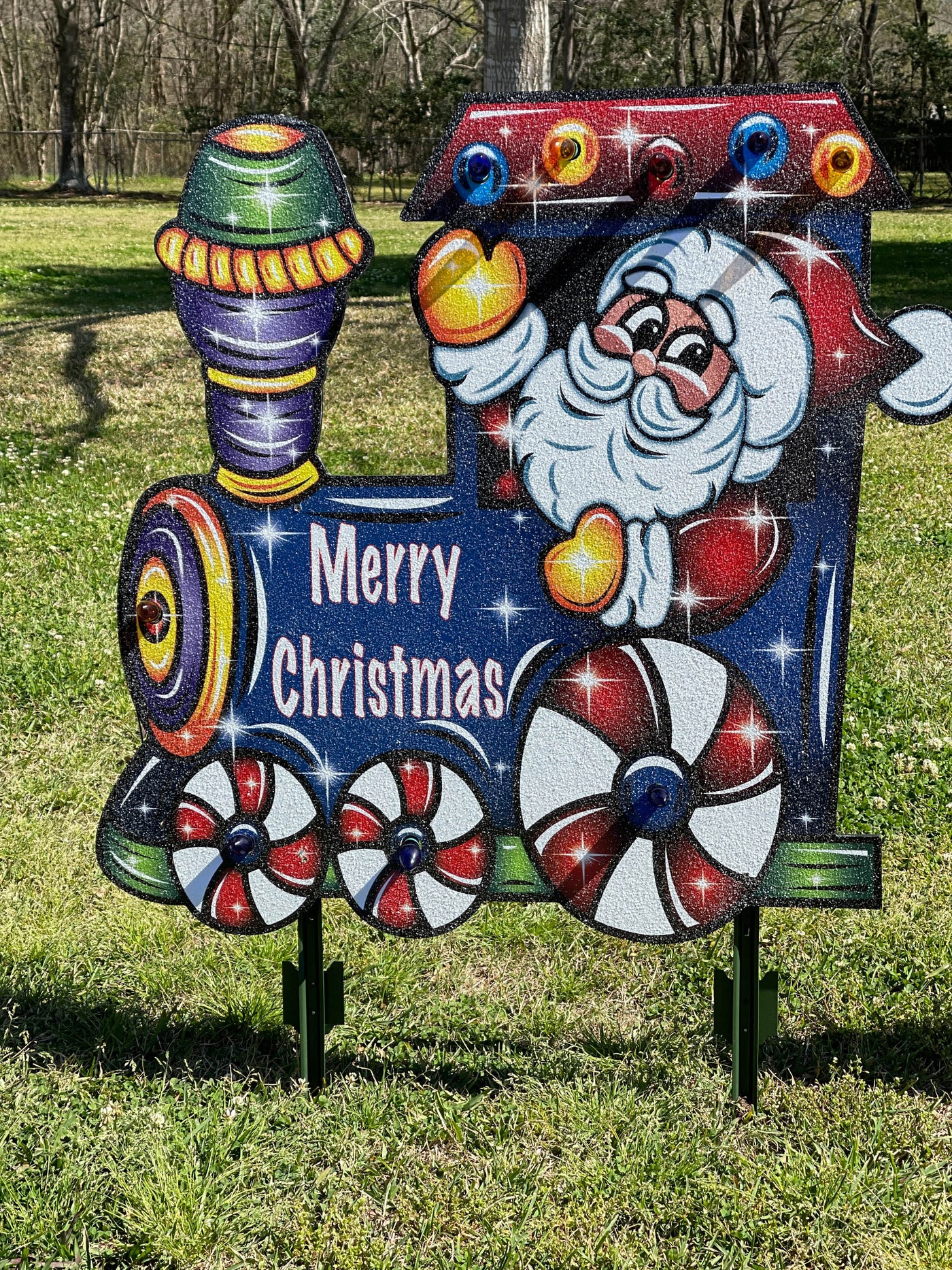 Christmas Santa Train Outdoor Decor