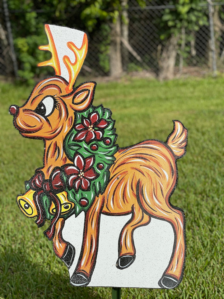 Christmas Reindeer Yard Decor