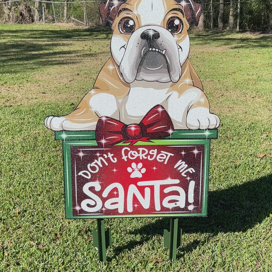 Christmas Dog Outdoor Decoration