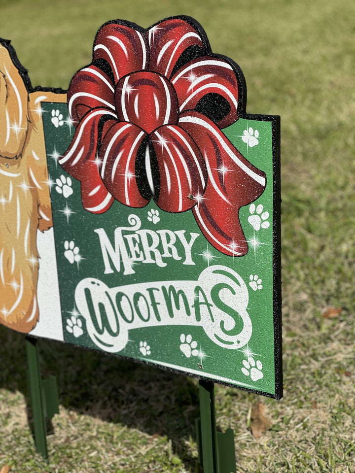 Christmas Dog Outdoor Decoration