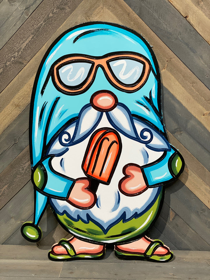 popsicle gnome yard art