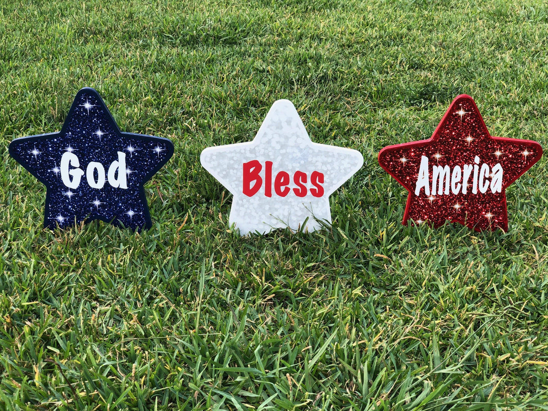God Bless America Stars-