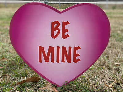 Valentines Day Yard Art