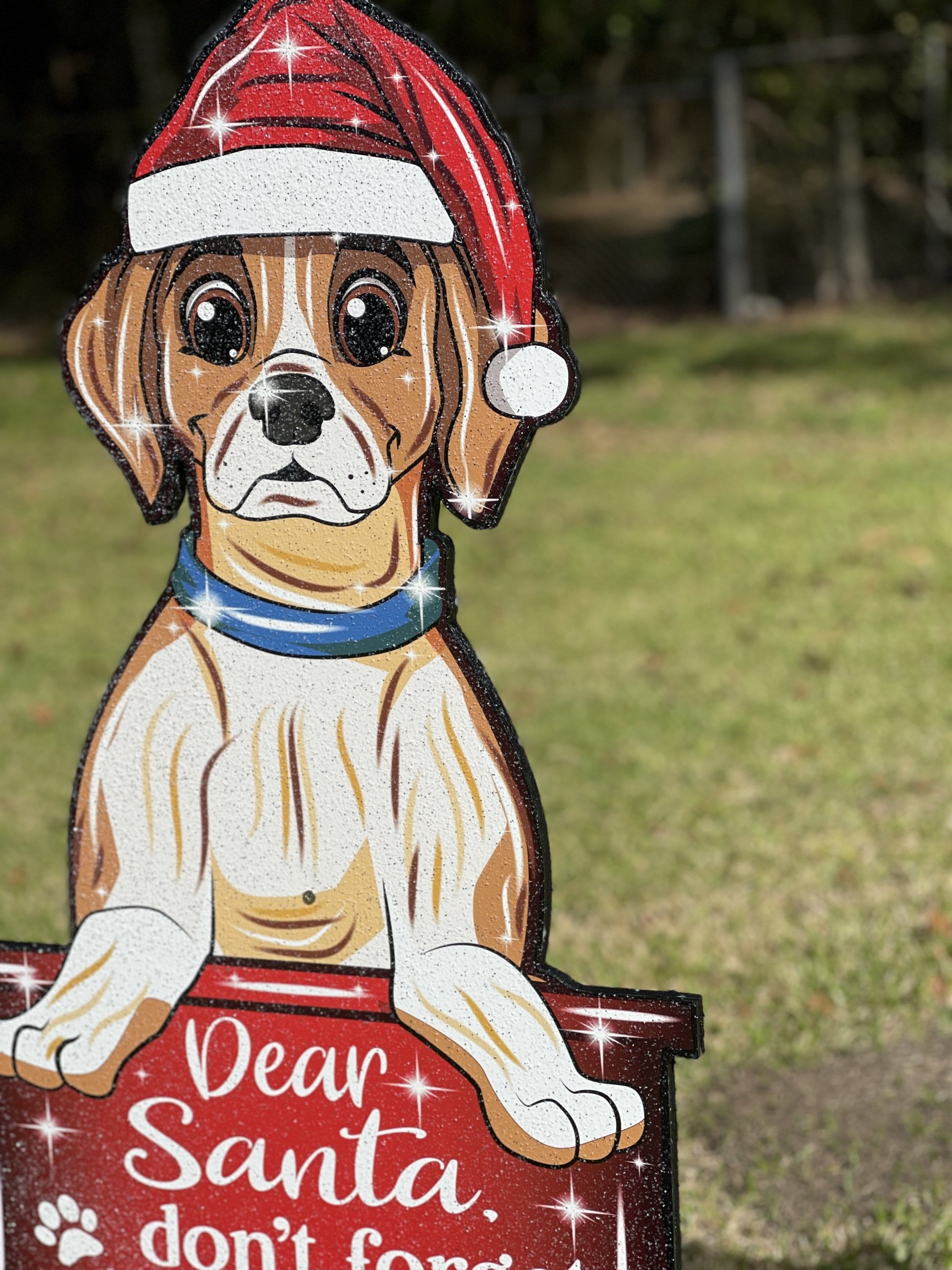 Christmas Dog Outdoor Decoration