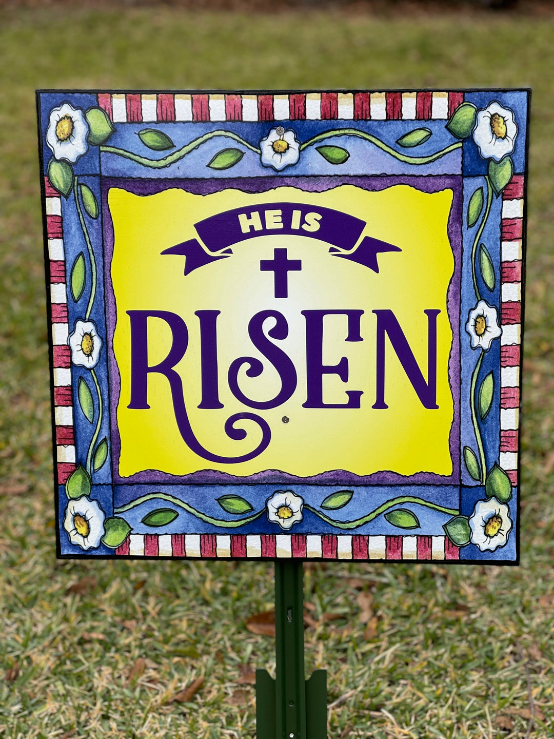 He Is Risen Outdoor Sign