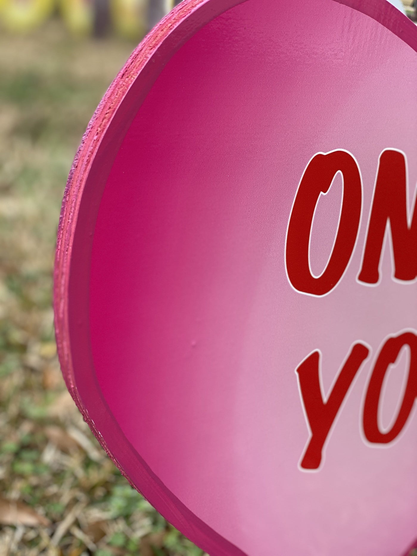 Valentines Day Yard Art