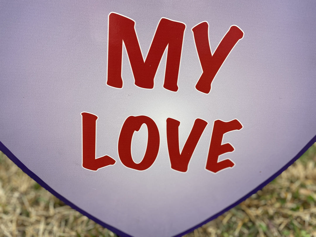 Valentines Day Yard Art