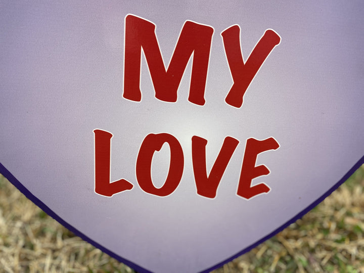 Valentines Day Yard Art