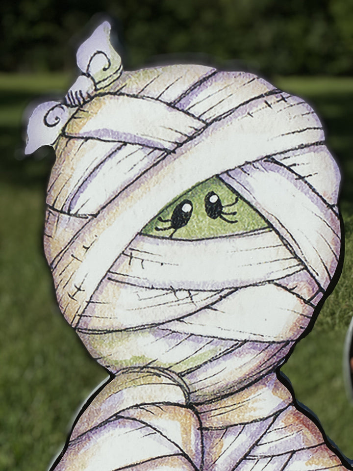 Mummy Halloween Yard Decor
