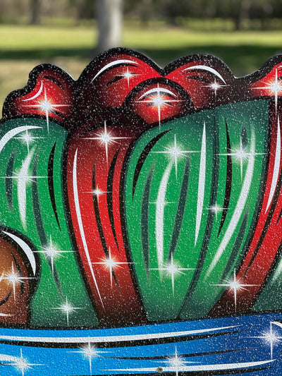 Christmas Santa Train Outdoor Decor