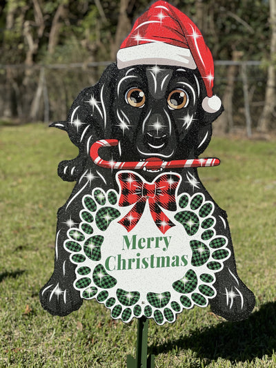 Christmas Dog Outdoor Decoration