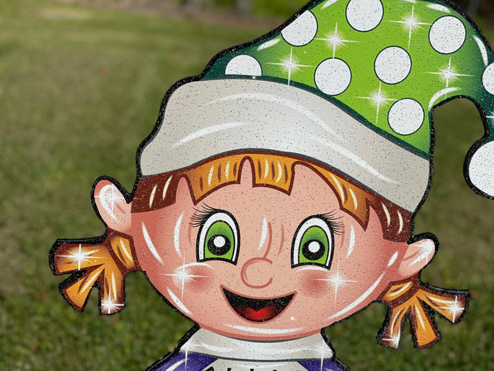 Christmas Elf Yard Art Decoration