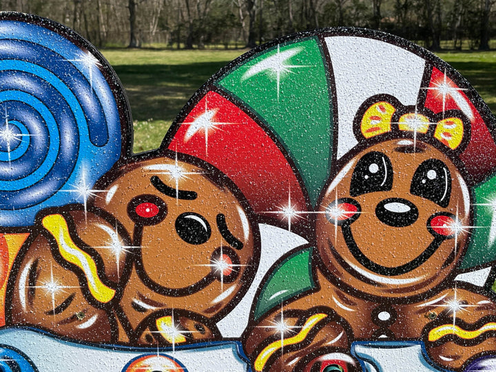 Christmas Holiday DecorationsChristmas gingerbread train yard decor
