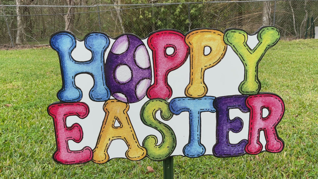 Happy Easter Sign Outdoor Decoration