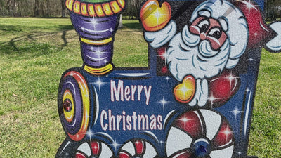 Christmas Santa Train Outdoor Decor