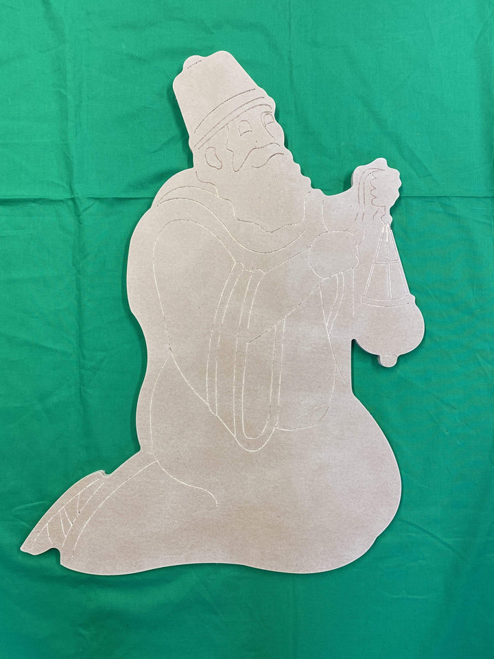 Christmas Nativity Yard Art Wisemen #1 Kneeling Faces Right Blank DIY