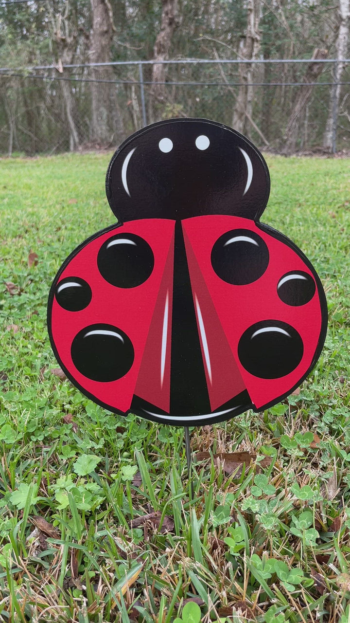 Lady Bug Yard Decoration