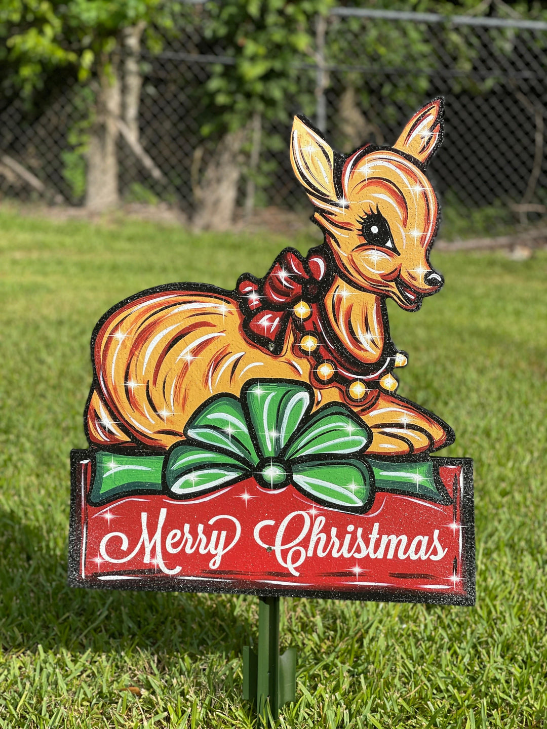 Christmas Reindeer Yard Decor