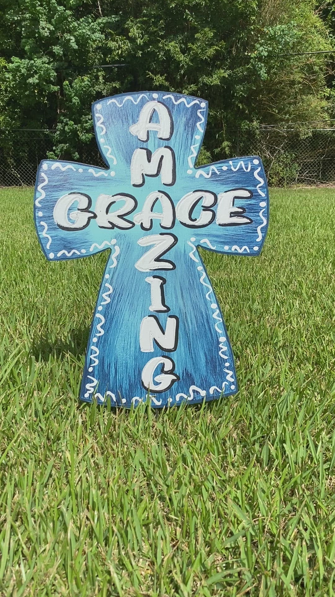 Amazing Grace Cross Decor