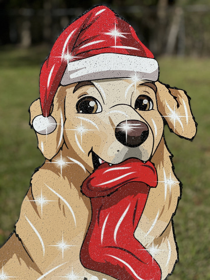 Christmas Dog Outdoor Decoration