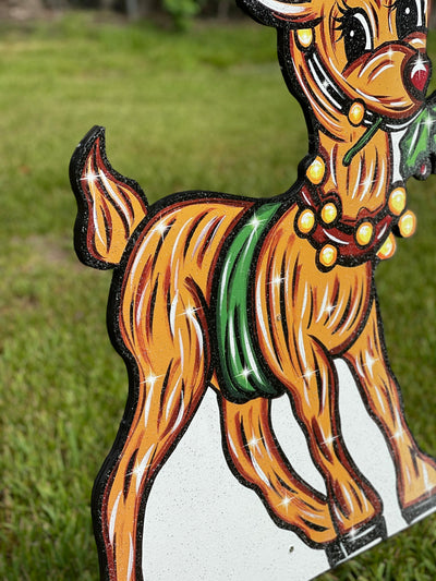 Christmas Reindeer Yard Decor
