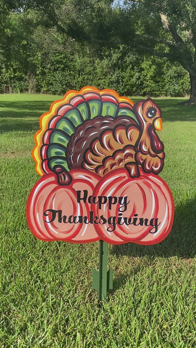 Outdoor Thanksgiving Yard Sign