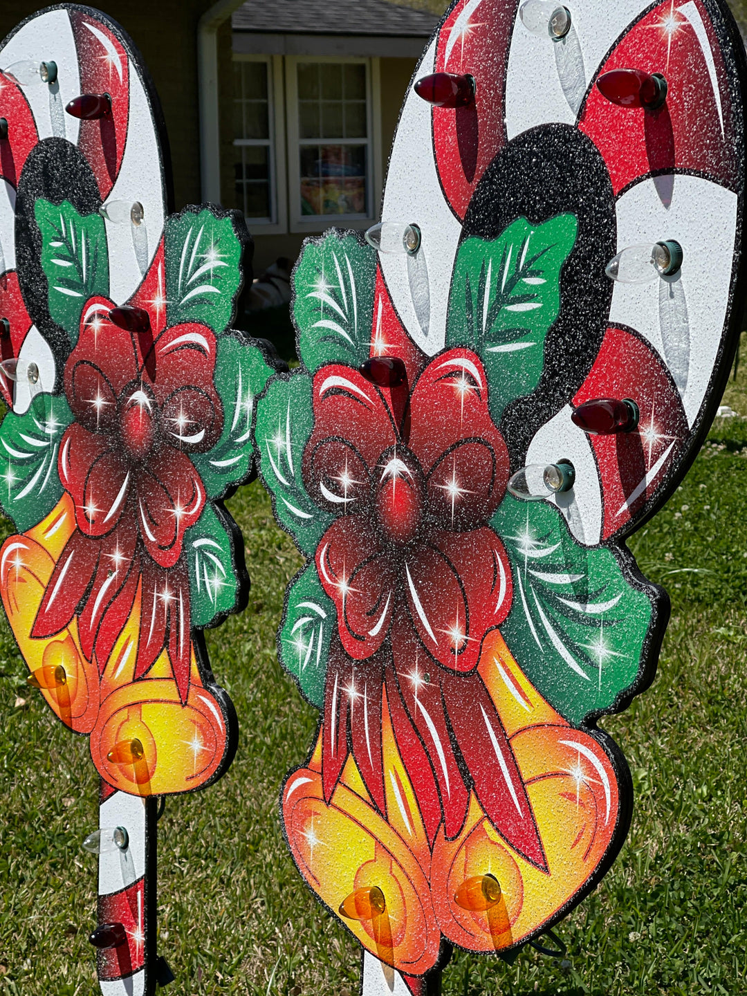 Lighted Candy Cane Christmas Outdoor Decor