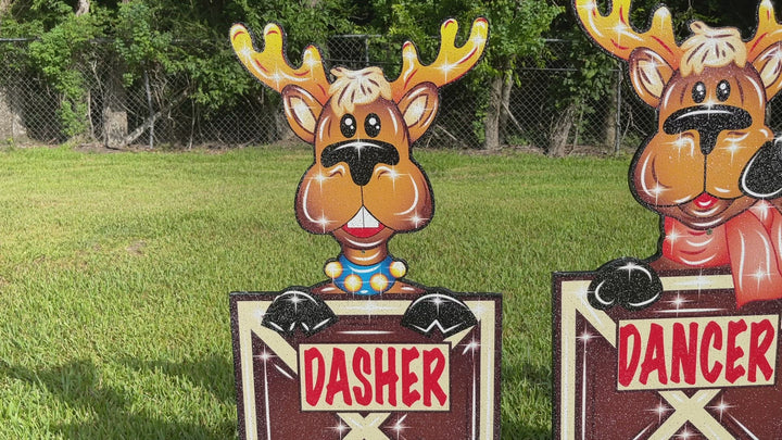 Christmas Reindeer Outdoor Display Decor