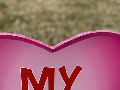 Valentines Day Yard Art