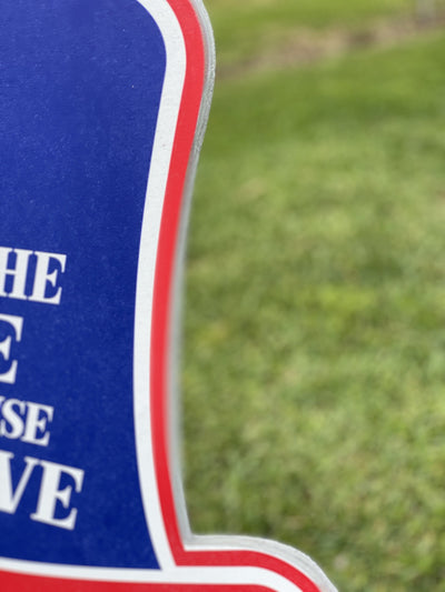 patriotic yard art