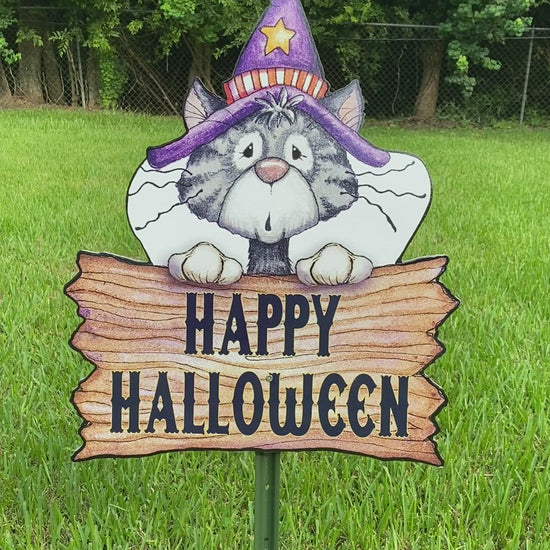 Halloween Sign Yard Art