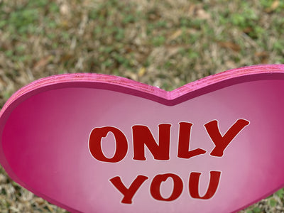 Valentines Day Yard Art
