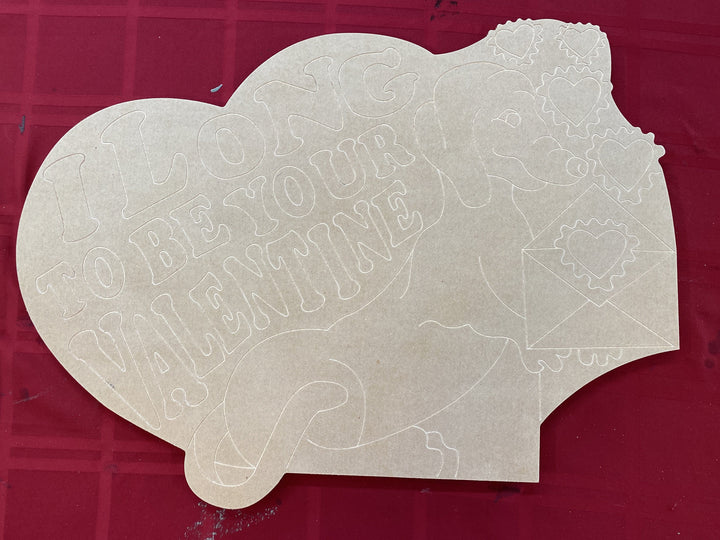 I Long to Be Yours Dachshund DIY Craft