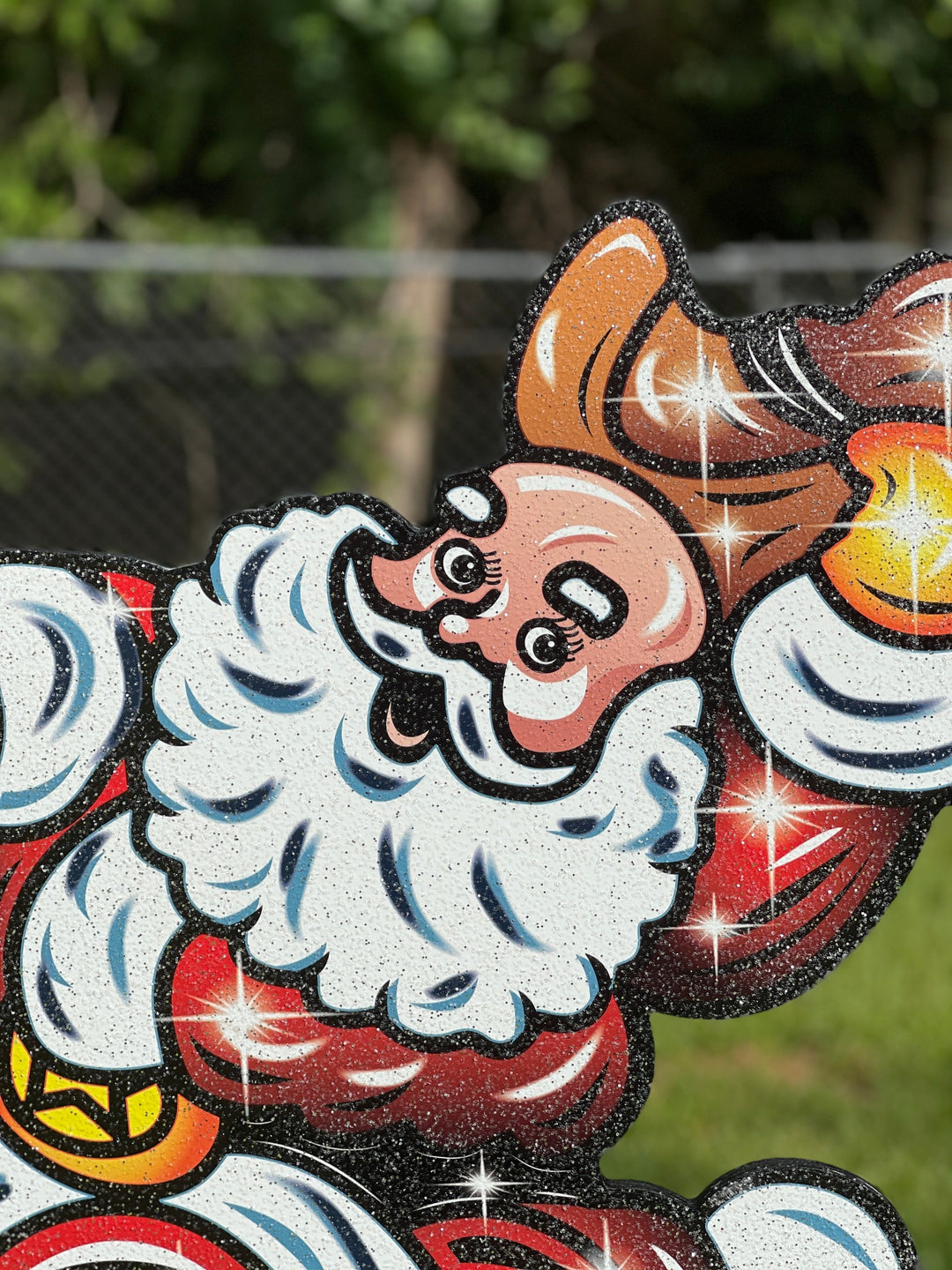 Christmas Santa Clause on Texas Yard Decoration