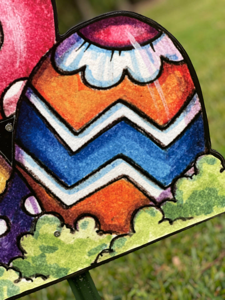 Easter Egg Yard Art Sign Decoration