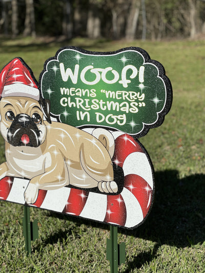 Christmas Dog Outdoor Decoration