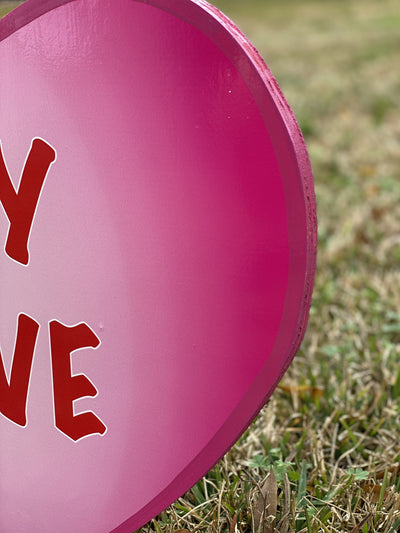 Valentines Day Yard Art