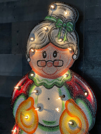 Lighted Simple Mrs. Clause DIY Christmas Blank