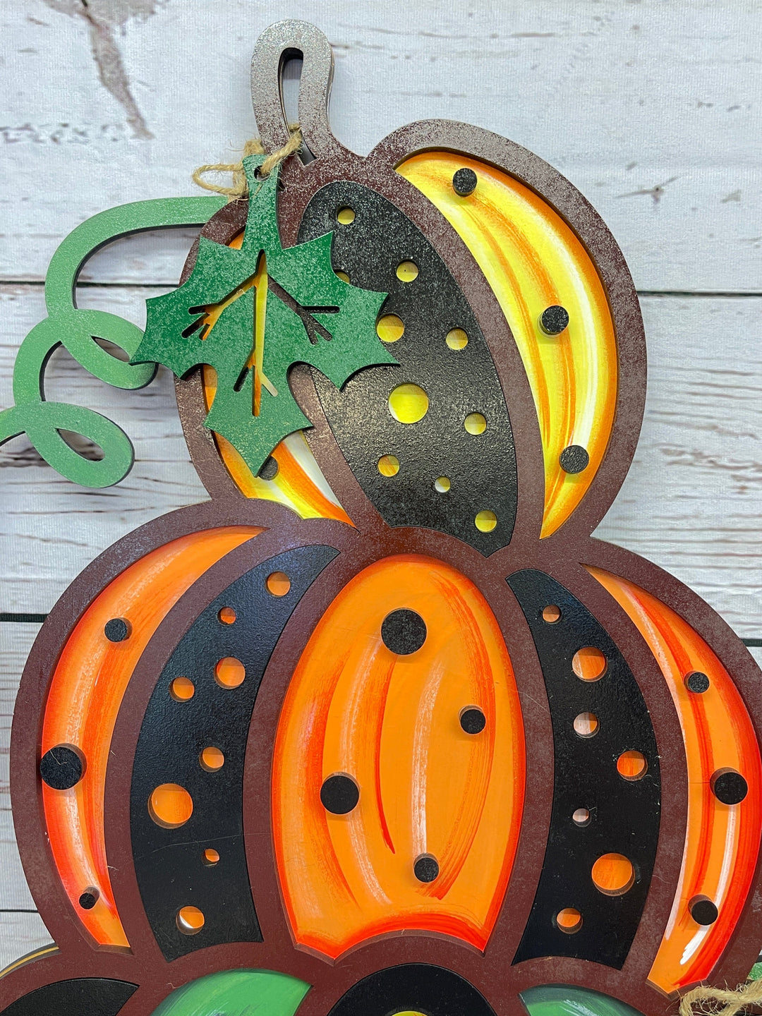 Triple Stacked Pumpkin Blank Decoration