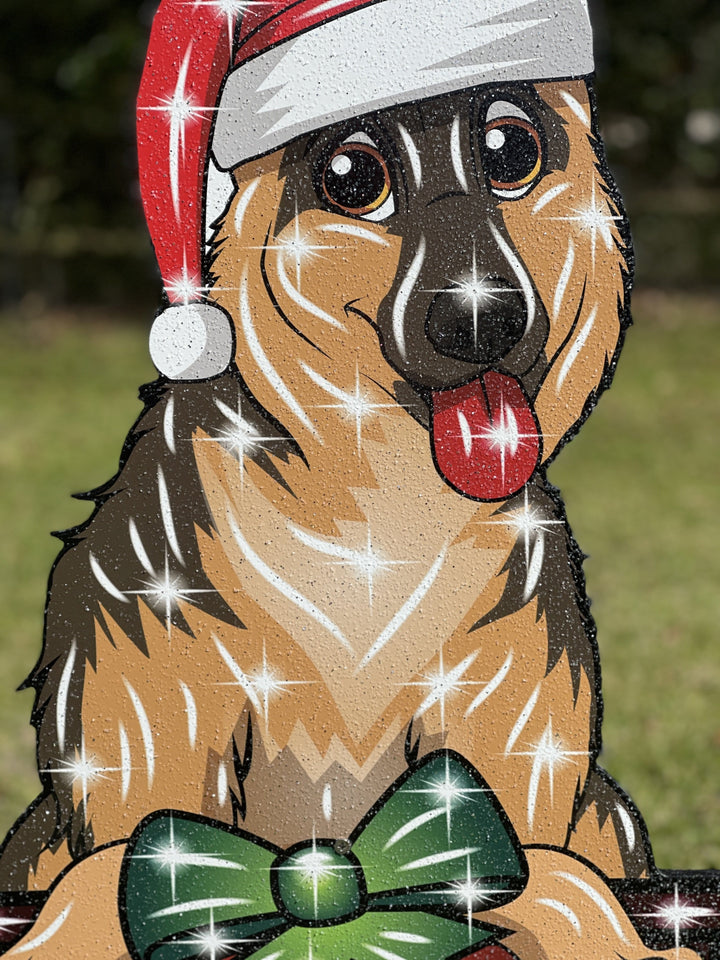 Christmas Dog Outdoor Decoration