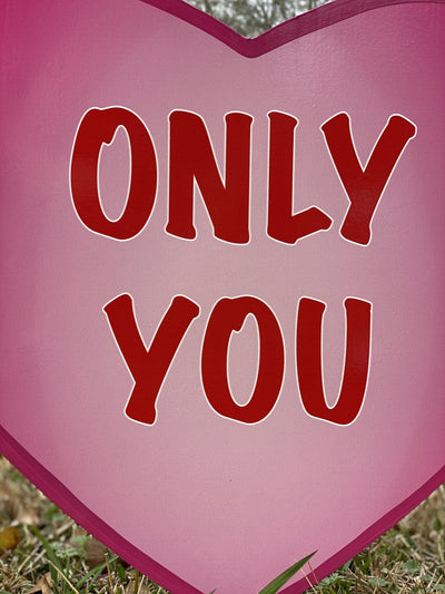 Valentines Day Yard Art