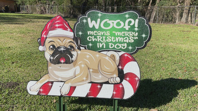 Christmas Dog Outdoor Decoration