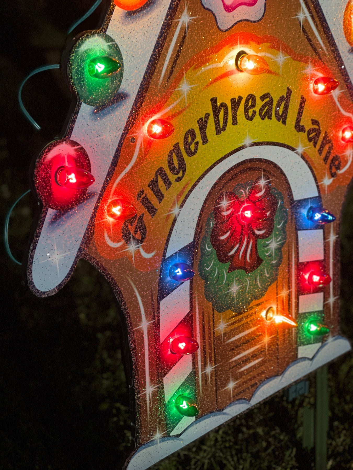 Outdoor Gingerbread House | Gingerbread Lane Sign – Yard Art Decor and More