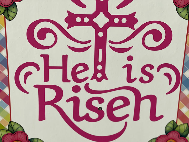 He Is Risen Easter yard sign outdoor decoration