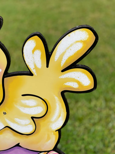 Easter Chick on Egg Yard Sign Decoration