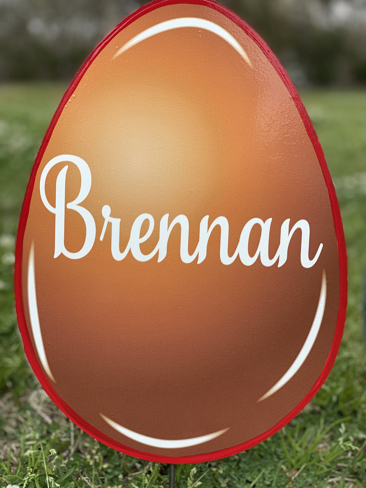 Easter Yard Art-Easter Eggs Solid Colors Personalized