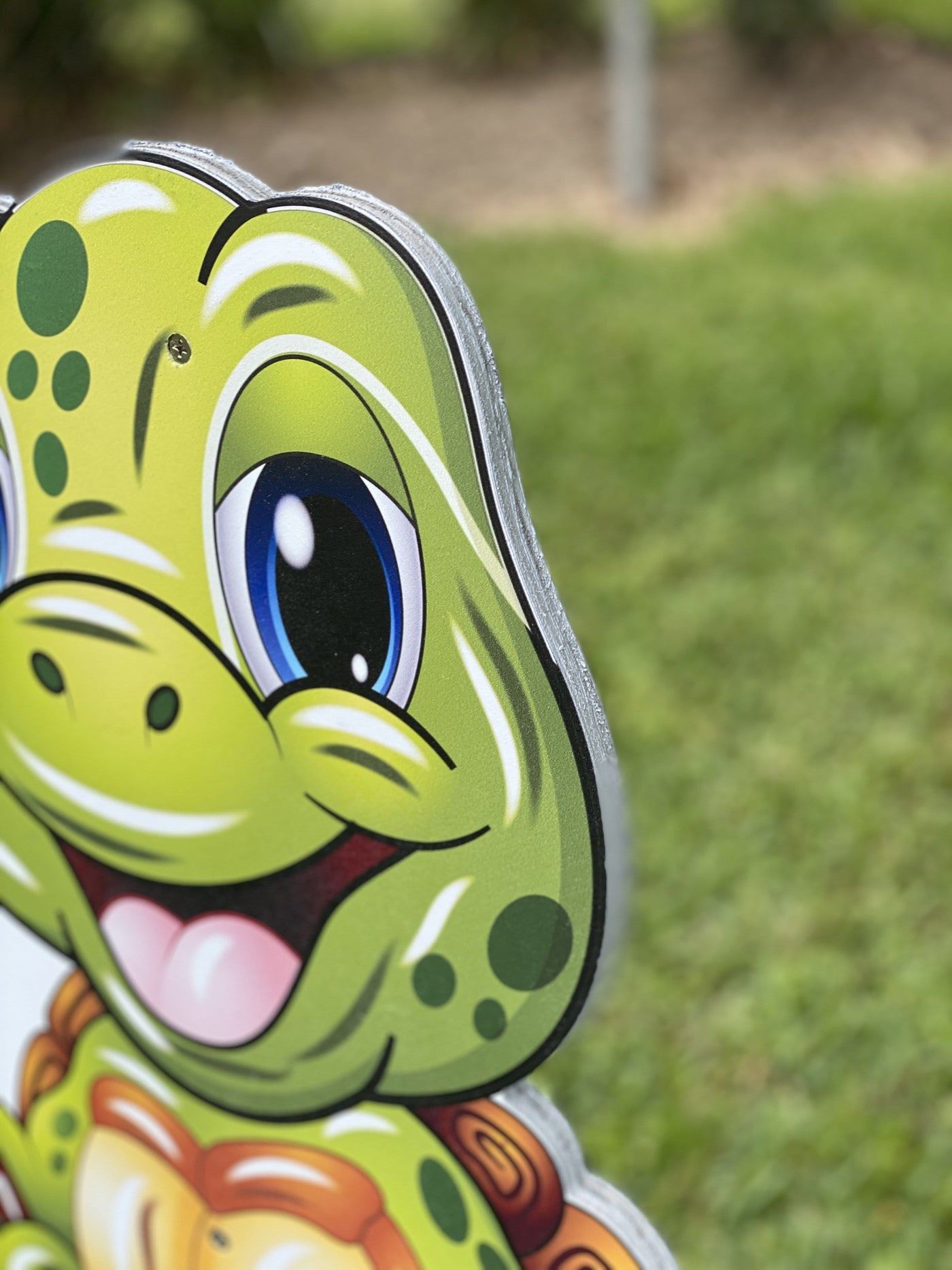 turtle welcome sign yard art