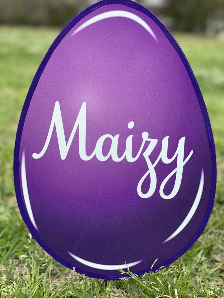 Easter Yard Art-Easter Eggs Solid Colors Personalized